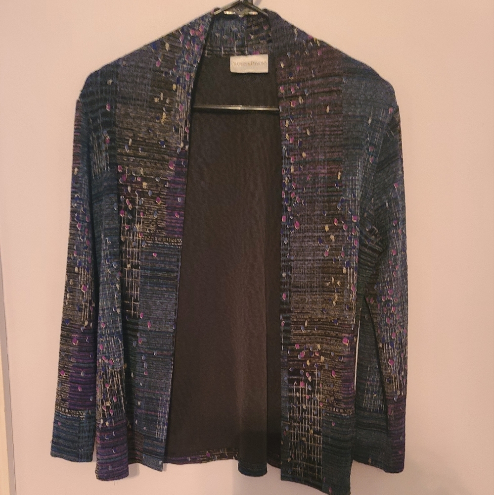 Abstract patterned cardigan